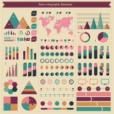 Retro infographic elements N2