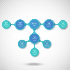 metaball colorful round diagram infographics N14