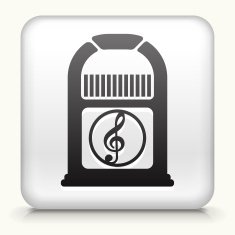 Square Button with Jukebox