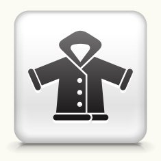 Square Button with Winter Jacket