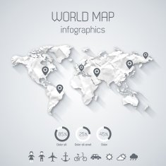 Set elements of infographics N22