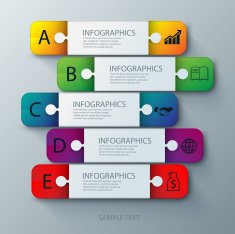 banner button with social icon design options Vector illustration