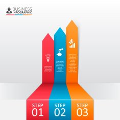 Vector arrows for infographic N2