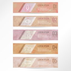 Light pink number banner N2