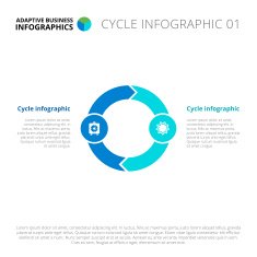 Cycle infographics template 1