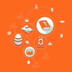 easter flat infographic N6