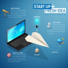 Isometric start-up infographics N2
