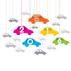 creative new year 2016 car design