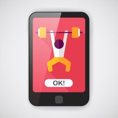 weightlifting flat icon with long shadow eps10 N5