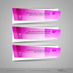Modern Glossy Vector Banners N12