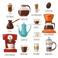 Vector coffee icons N5
