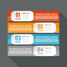 Infographics design template Business concept with 4 options N10