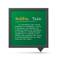 3D bubble talk frame N8