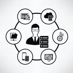 Admin info graphic design clean vector N2