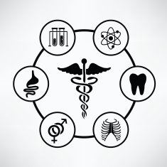 Medical info graphic design clean vector N5