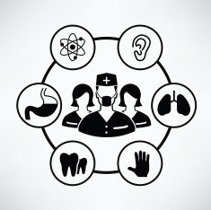 Medical info graphic design clean vector N6