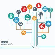 Industry info graphic design on white background vector N3