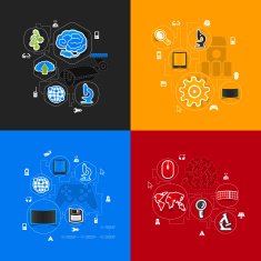 technology sticker infographic