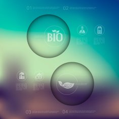 ecology infographic with unfocused background N10