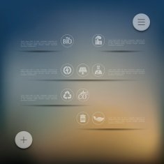 ecology infographic with unfocused background N11
