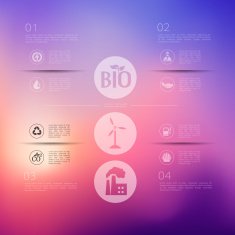 ecology infographic with unfocused background N13