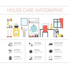 House cleaning infographic N2