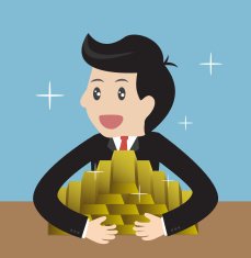 Businessman rich business concept N2
