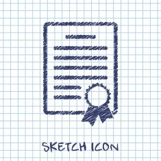 certificate with badge icon N7