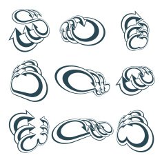 Arrows vector abstract symbol collection N2
