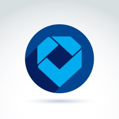 Vector conceptual corporate design element Abstract geometric