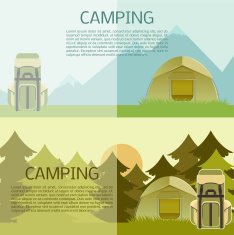 Camping banner