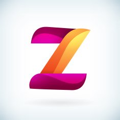 Modern twisted letter z N2