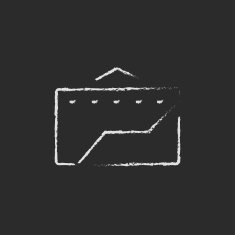 Factory icon drawn in chalk N3