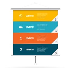 Presentation Screen Infographic