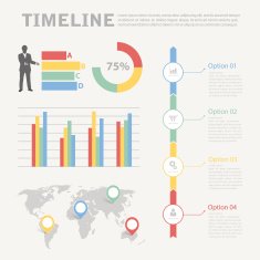 Infographic timeline for business Vector illustration N3