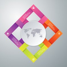 Vector illustration infographics four options N27