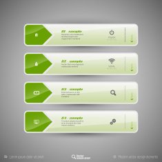 Modern tabs as design elements Business symbols N46