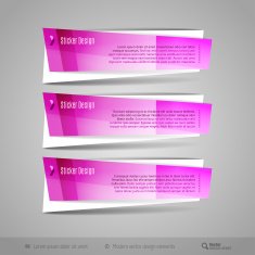 Modern Glossy Vector Banners N14