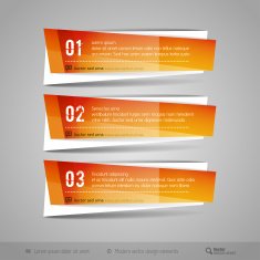 Modern Glossy Vector Banners N16