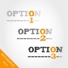 three orange grunge options