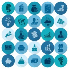 business and finance icon set N173