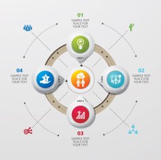 Template modern info graphic design for business N9