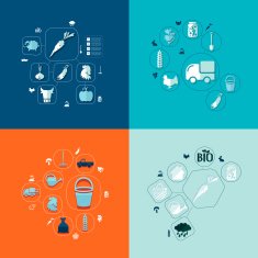 agriculture flat infographic N5