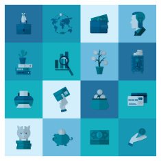 business and finance icon set N198