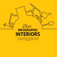Interior circle infographics N2