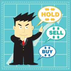 Cute Stock Market Investor Flat Cartoon N4