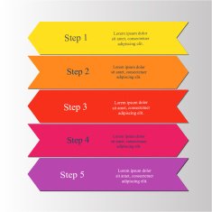 Vector arrows infographic N13