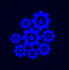 Vector modern mechanism infographic background