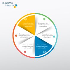 Vector circle infographic N41