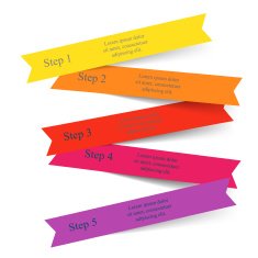 Vector lines arrows infographic
